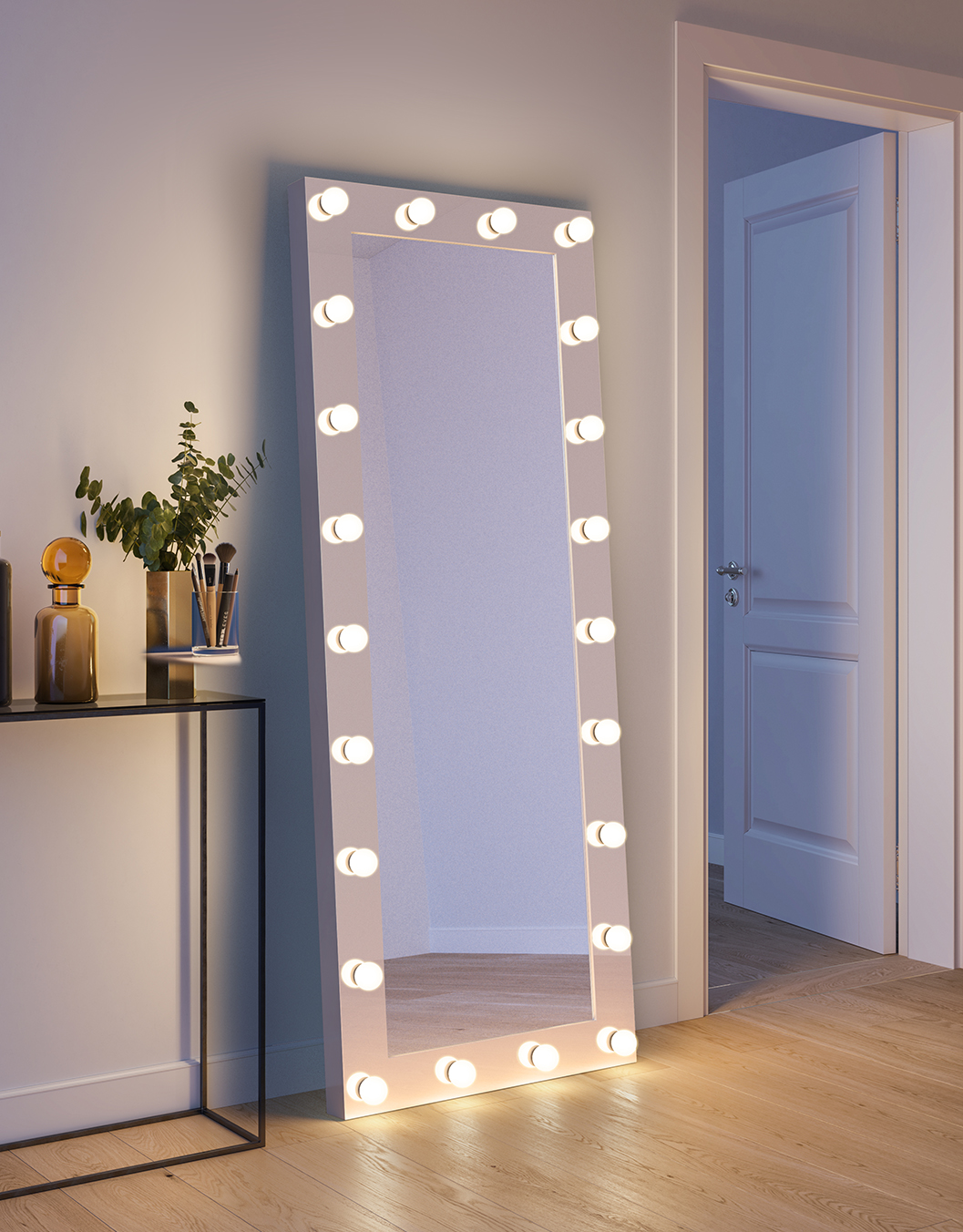 Specchio per trucco con luce LED